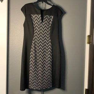 Black and gray dress